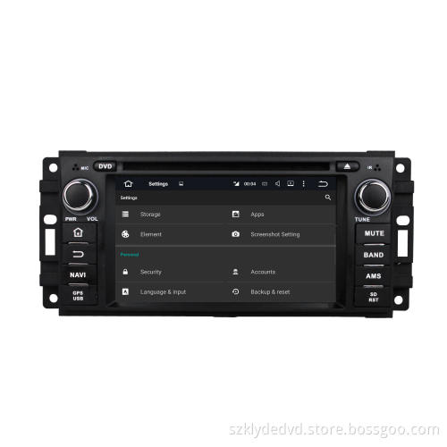 6.2 Inch Octa Oore Jeep DVD Player